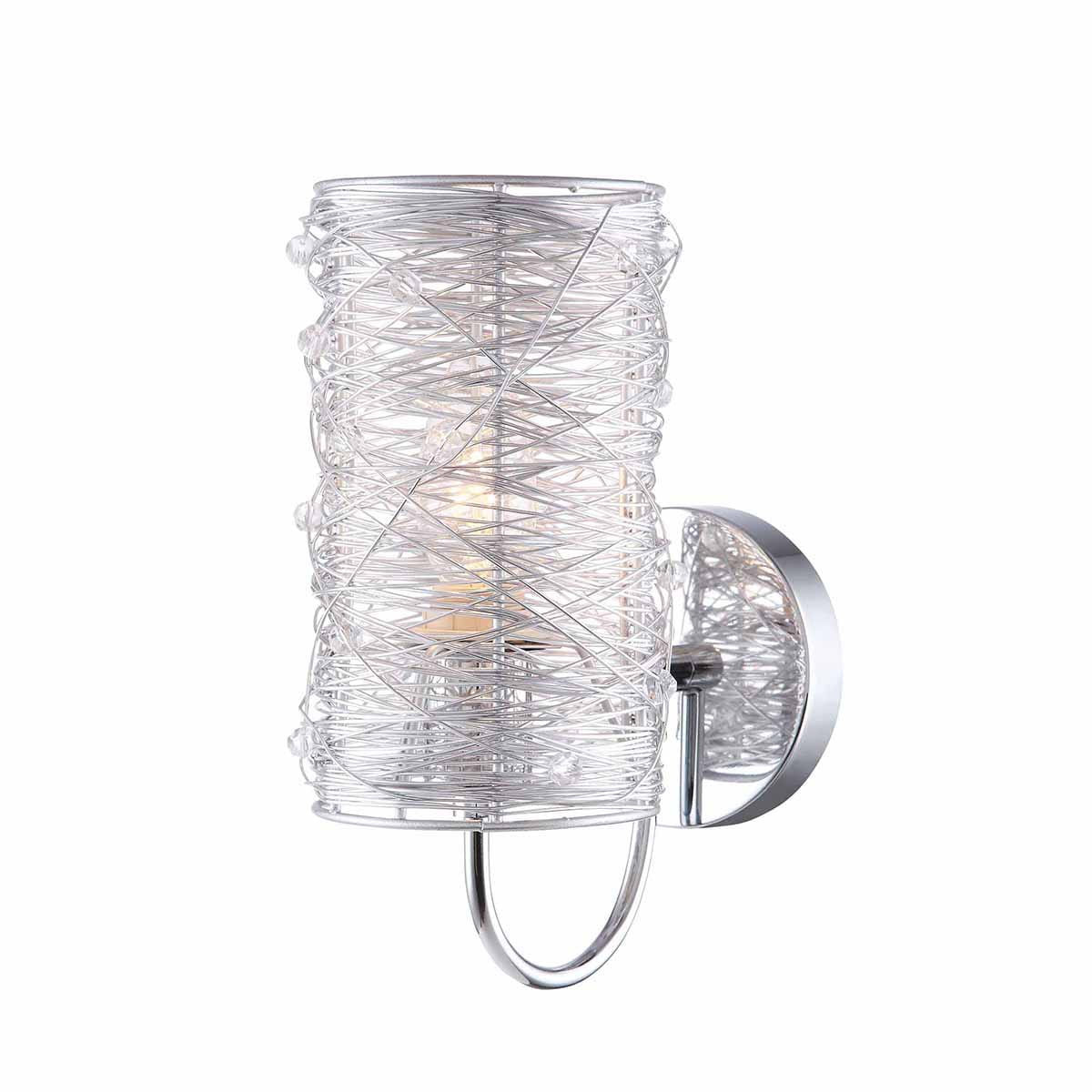 Kinkiet srebrny LINTON 1xE14x40W wym:25x10x17cm IP20 Italux