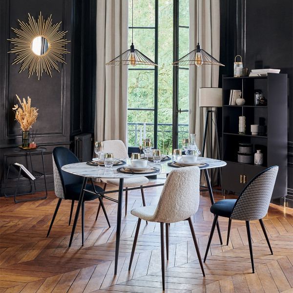 Lampa sufitowa Alara Black metalowa 17x45 cm nowoczesna loft