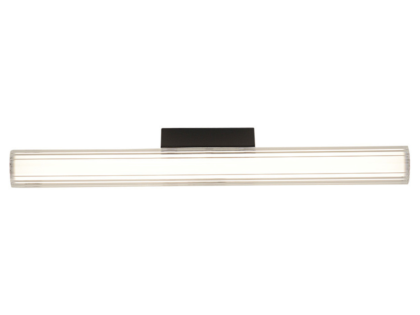 Kinkiet Linea LED 45 cm szklany czarny