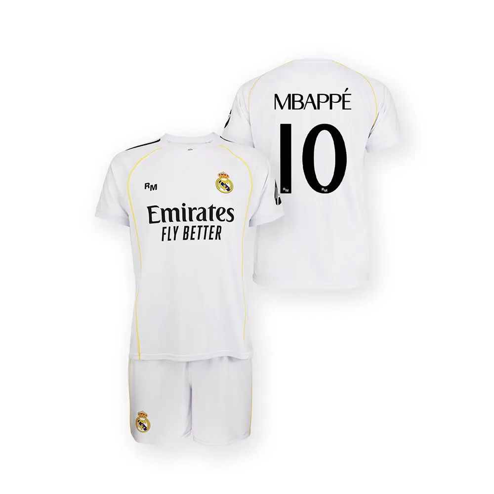 Real Madrid 25/26 Mbappe home short sleeve set