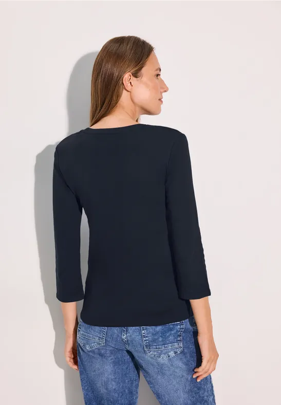 Basic Shirt mit Rundhals