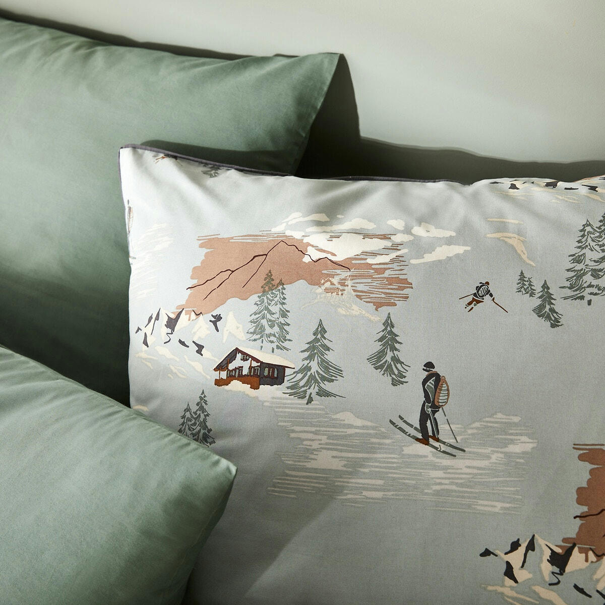 Taie de traversin percale de coton, Orvaz