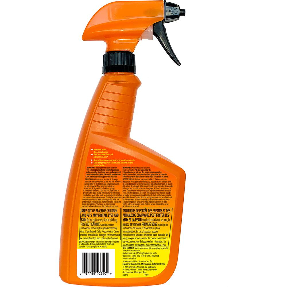 Armor All Extreme Car Wheel/Rim Cleaner Spray, 710-mL
