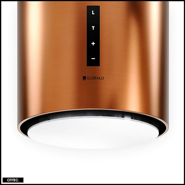 Hotte Murale Aspirante Silencieuse - 39 cm - 660 m3/h - HEWENO - Cuivre Mat