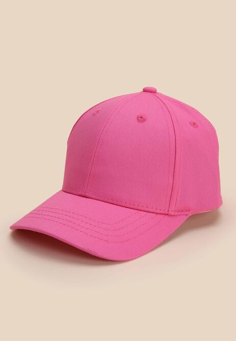 Girls Pink Cotton Baseball Cap