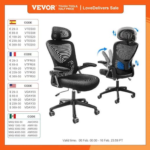 NNEOBA Ergonomic Office Chair &ndash; Adjustable Lumbar Support & Height