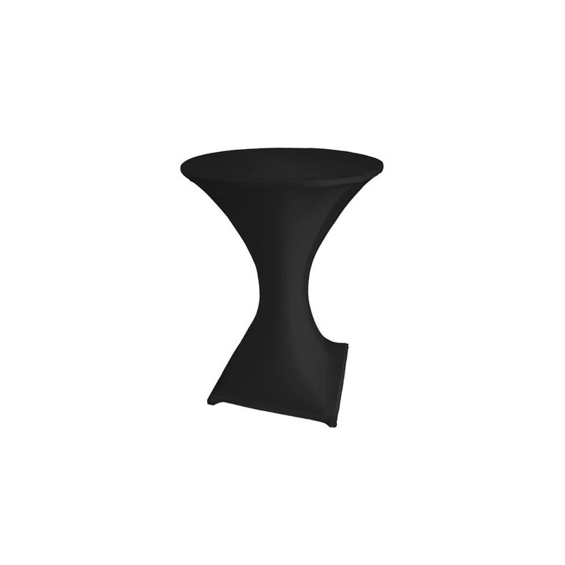 Housse pour mange-debout Ø 80 x 110 cm noire PEREL