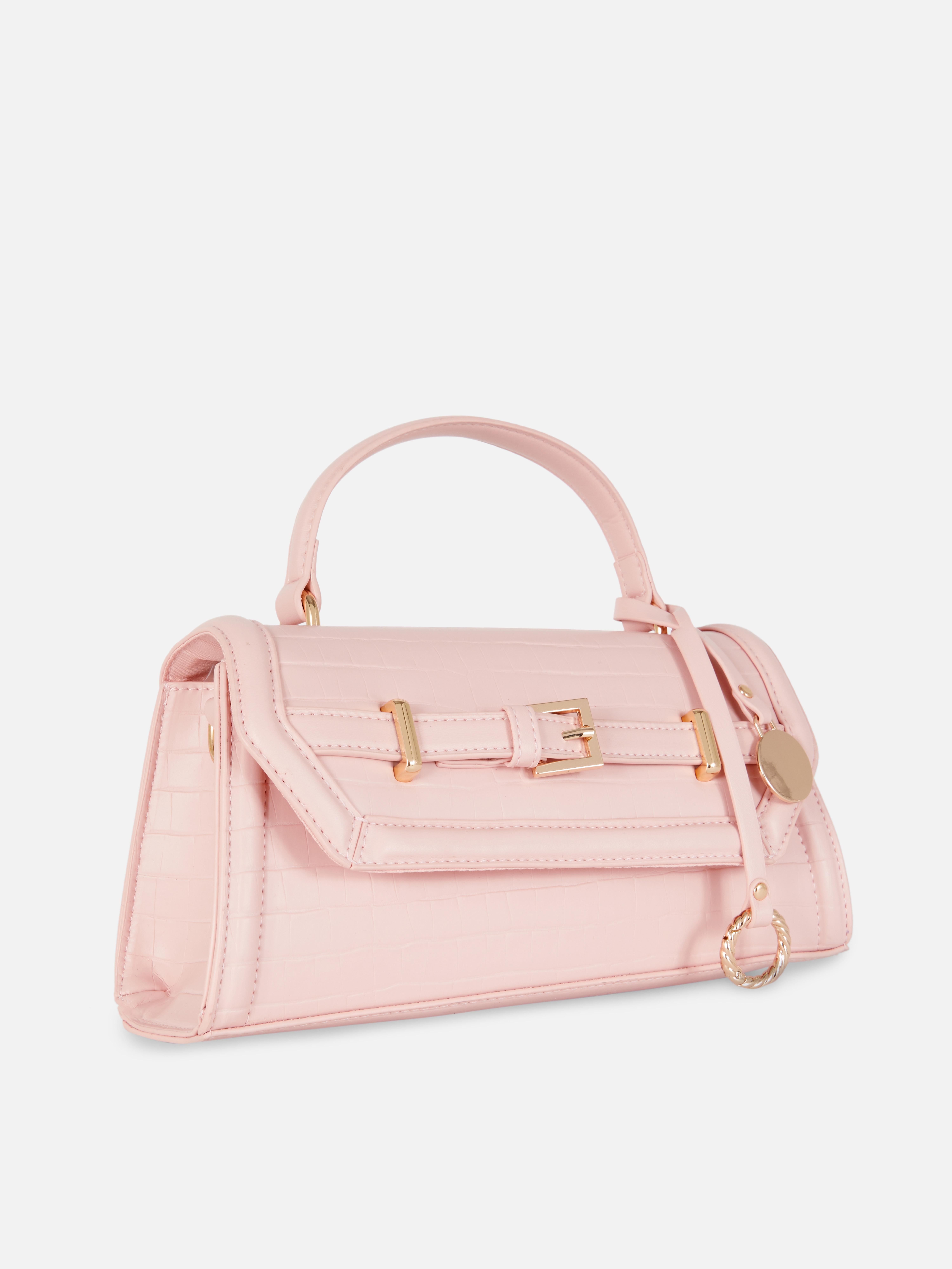 Mock Croc Belted Bag