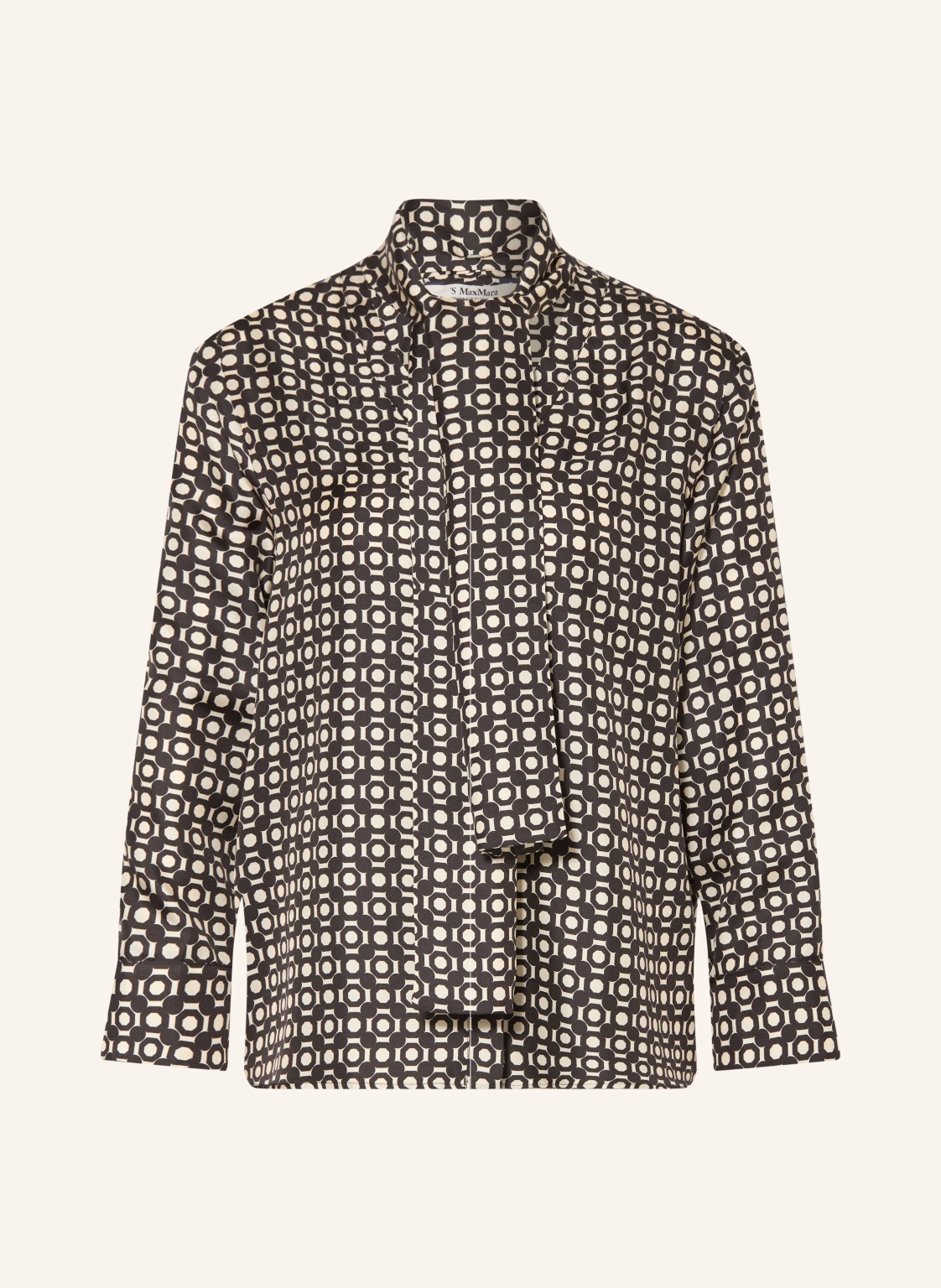 S Max Mara Seidenbluse VITTORIA mit abnehmbarer Schluppe