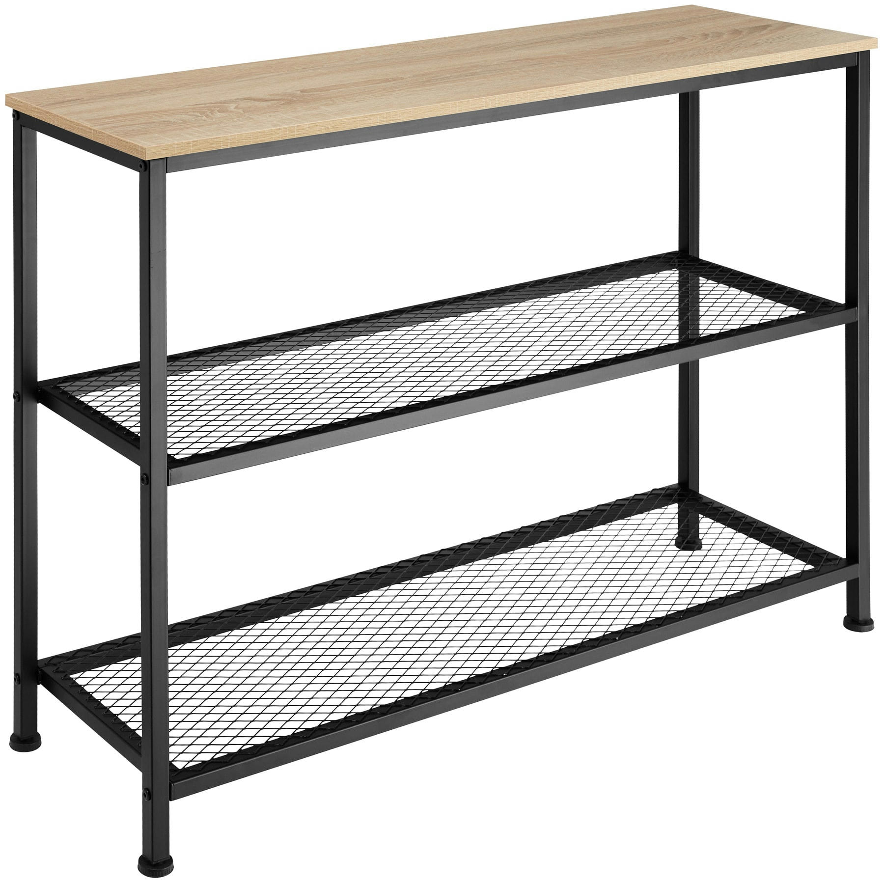 - Console Style industriel Bois clair industriel, Chêne Sonoma