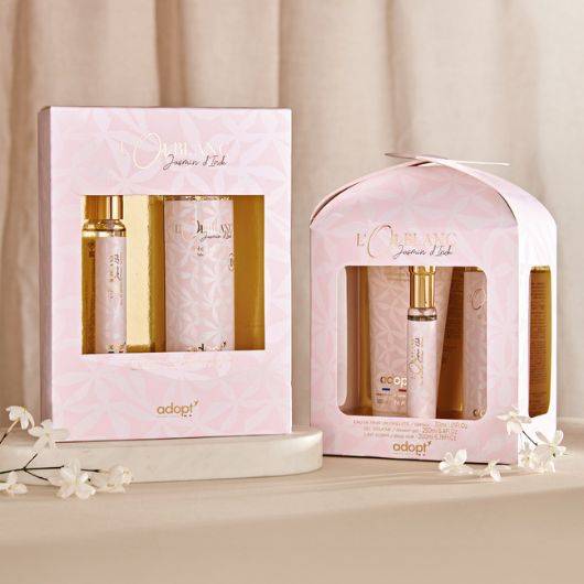 L'Or BlancCHALET FORMAT CŒUR 30ML   GEL DOUCHE 250 ml   LAIT CORPS 200 ml