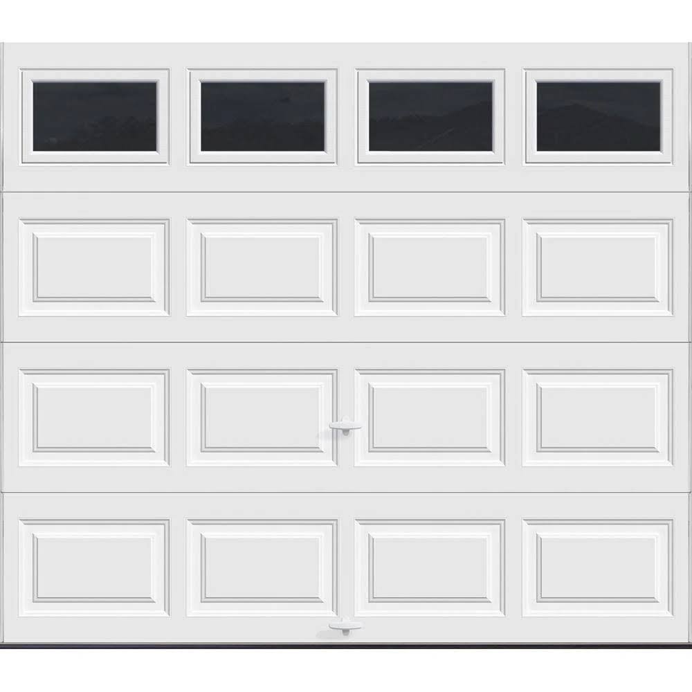Clopay Classic Insulated Garage Door 97 ft, R-Value 6.5, White with Plain Window