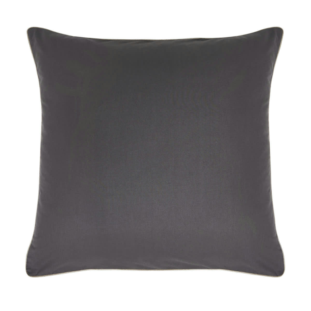 ORAGE - Taie d'oreiller en coton gris anthracite 64x64