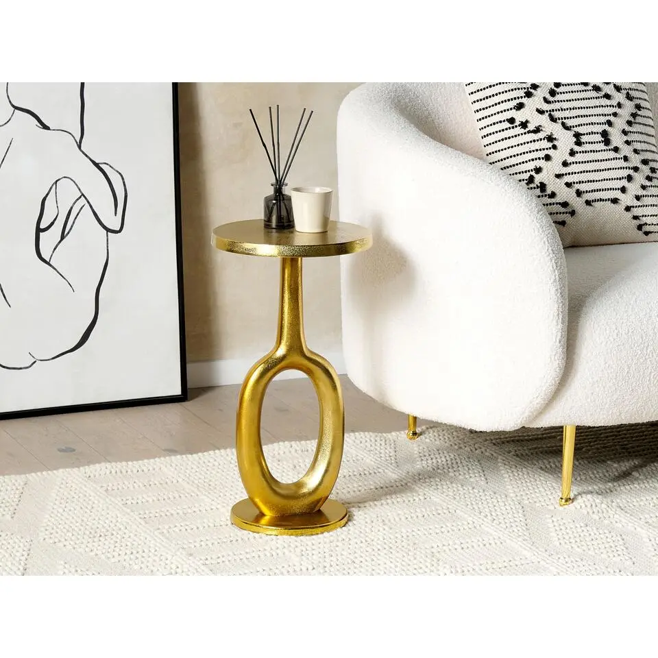 APITI - Bijzettafel - Goud - Aluminium