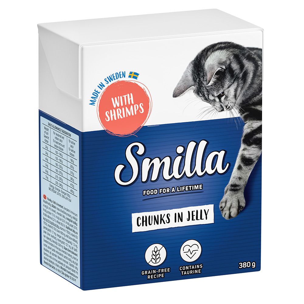 Smilla Chunks Tetra Pak Wet Cat Food Saver Pack 24 x 370g/380g