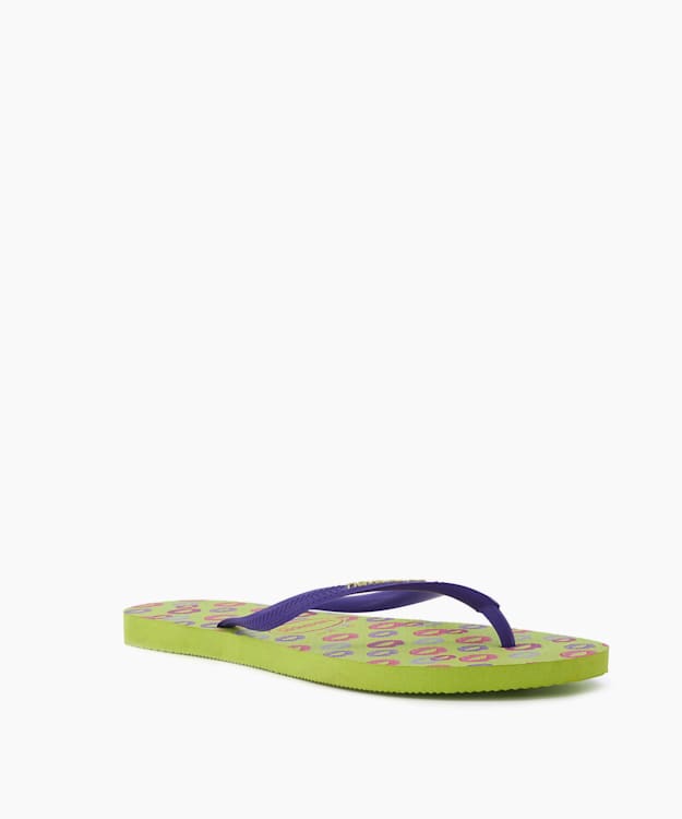 Slim Flip Flops Yellow - Havaianas Slim Metallic Flip Flop