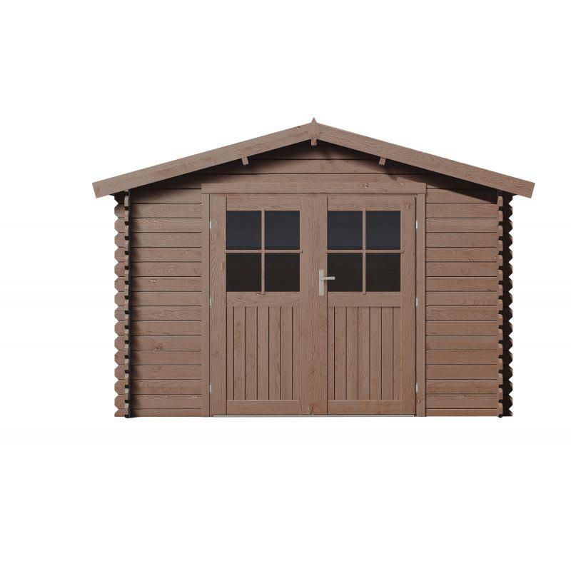 MEGEVE - Abri de jardin de 9,3 m² en bois de pin ép. 28 mm traité autoclave