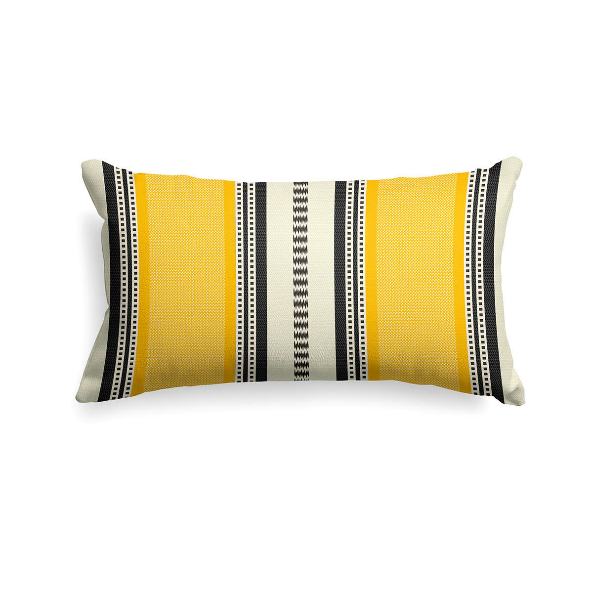 BARNE - Housse de coussin Jaune 25x45 cm