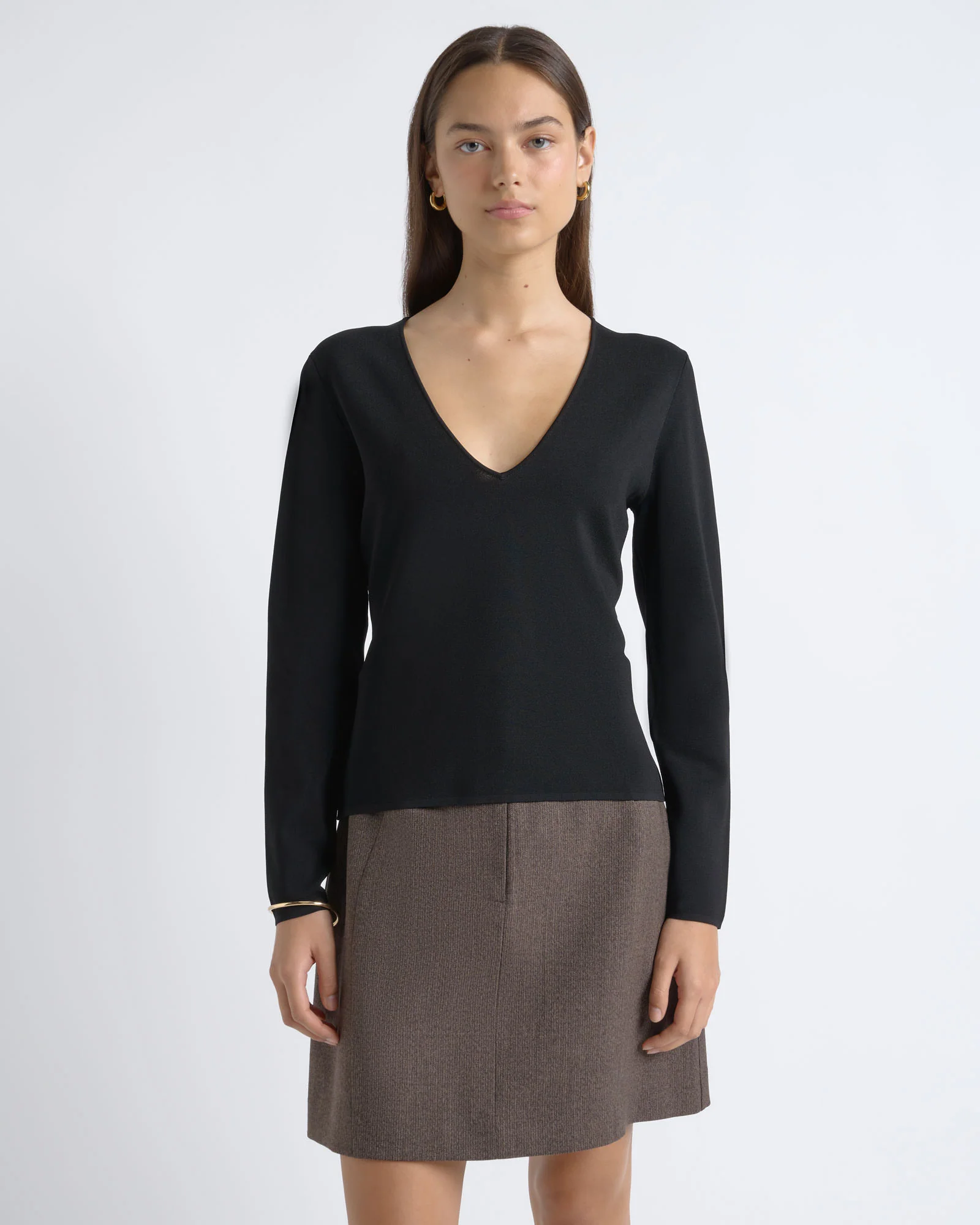 Milano Long Sleeve V-Neck Knit