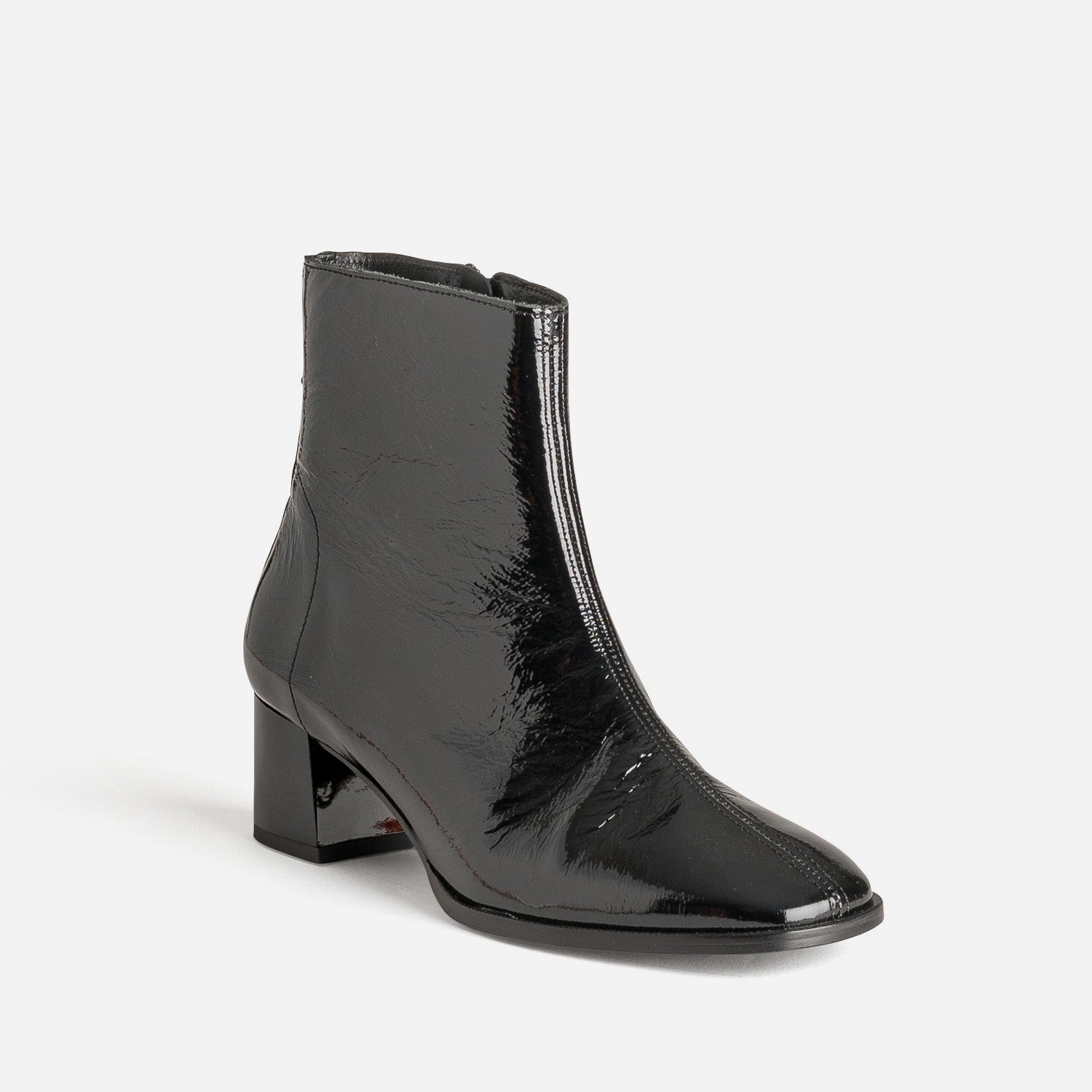Boots ERAM FLEX noir cuir verni