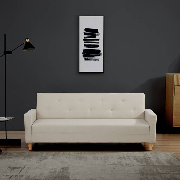 Habitat Brooks Fabric Clic Clac Sofa Bed - Natural