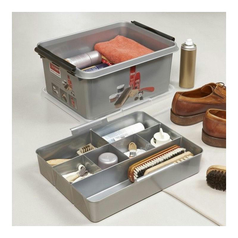 - Boite à cirage q-line avec insert compartimenté