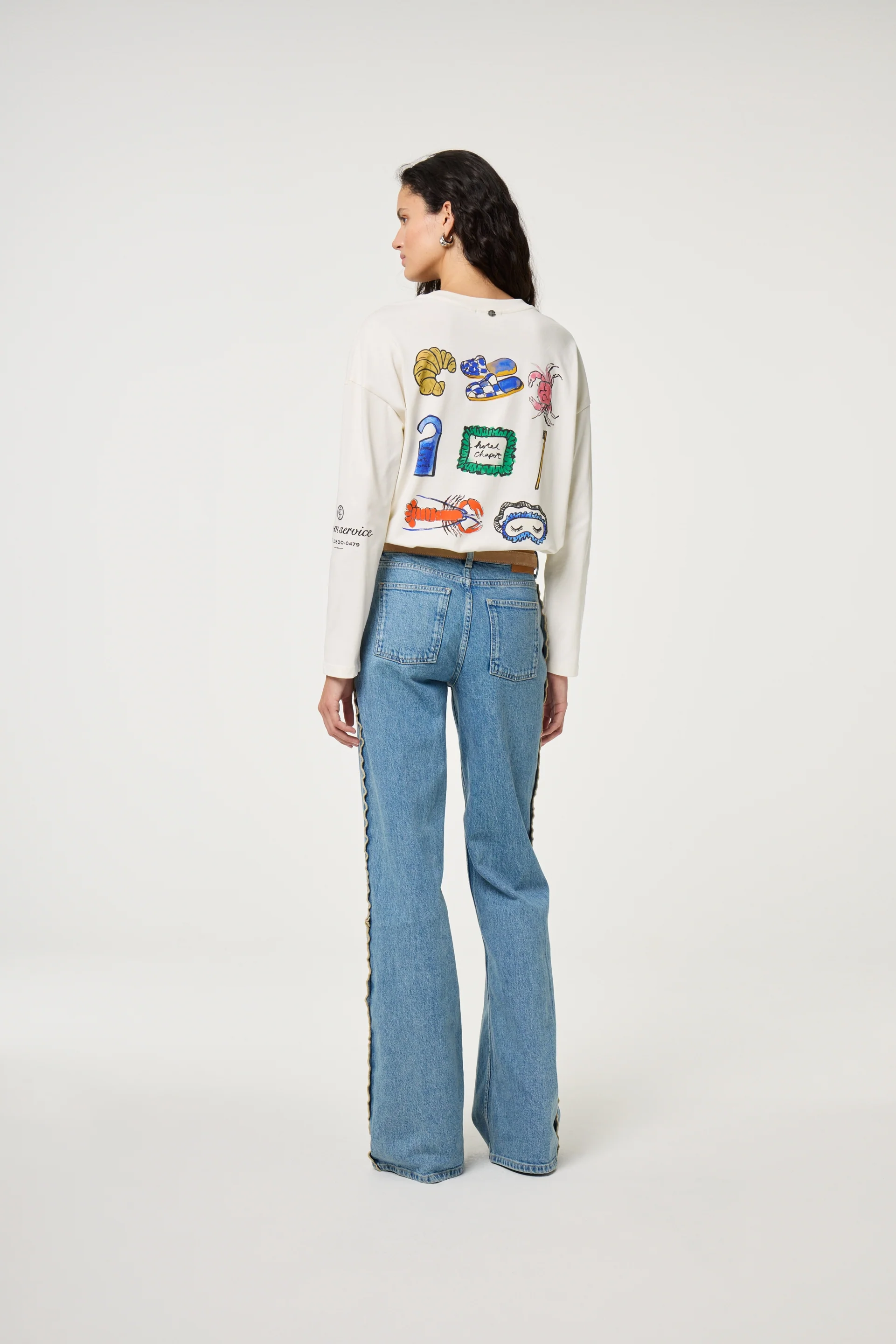Thea Wide Leg Jeans | Mid Blue