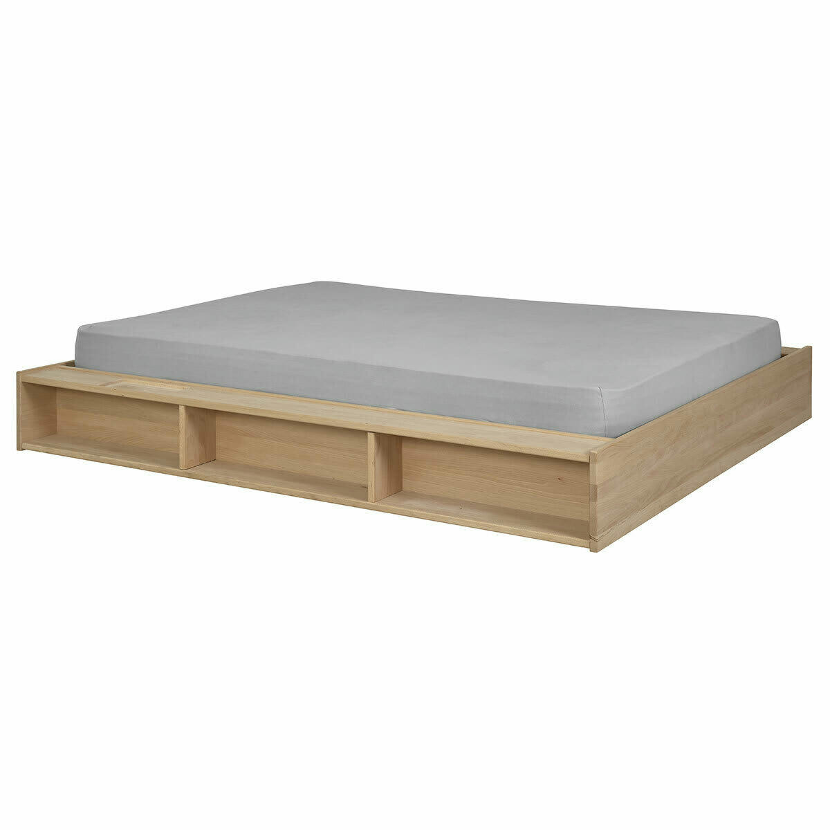 MALO - Pack lit avec matelas 160x200 cm bois massif