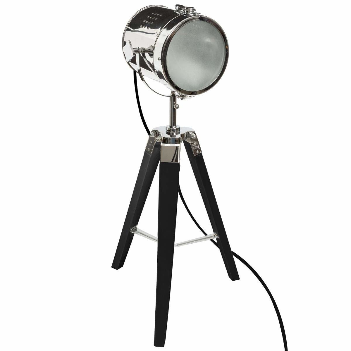 Lampa dekoracyjna metalowa na trzech nóżkach, 68 cm