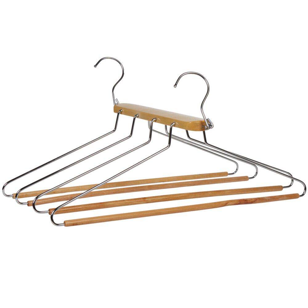 Cintre gain de place 4en1 en bois L42xl41cm