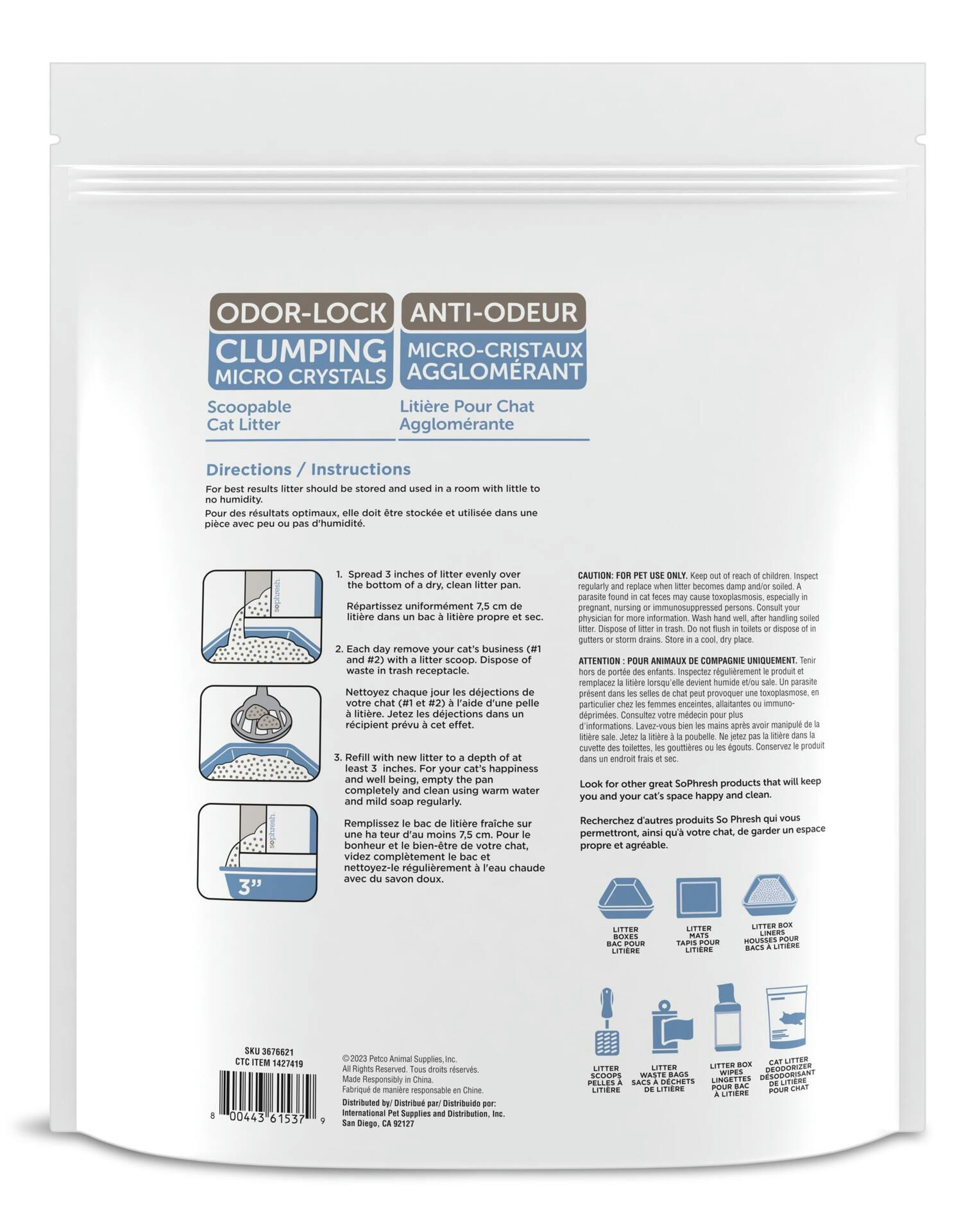 So Phresh Micro Crystal Litter, Blue, 3.6-kg