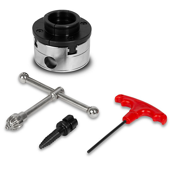 EBERTH Mandrin à quatre mâchoires de 80 mm, mandrin à 4 mors à centrage automatique, filetage de raccordement 1