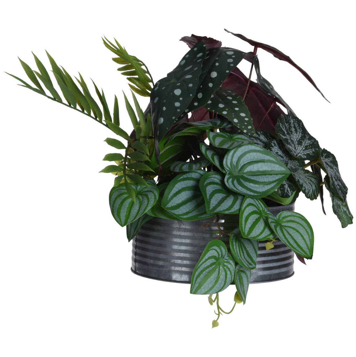 Sztuczny kwiat w doniczce Begonia maculata, 28 cm