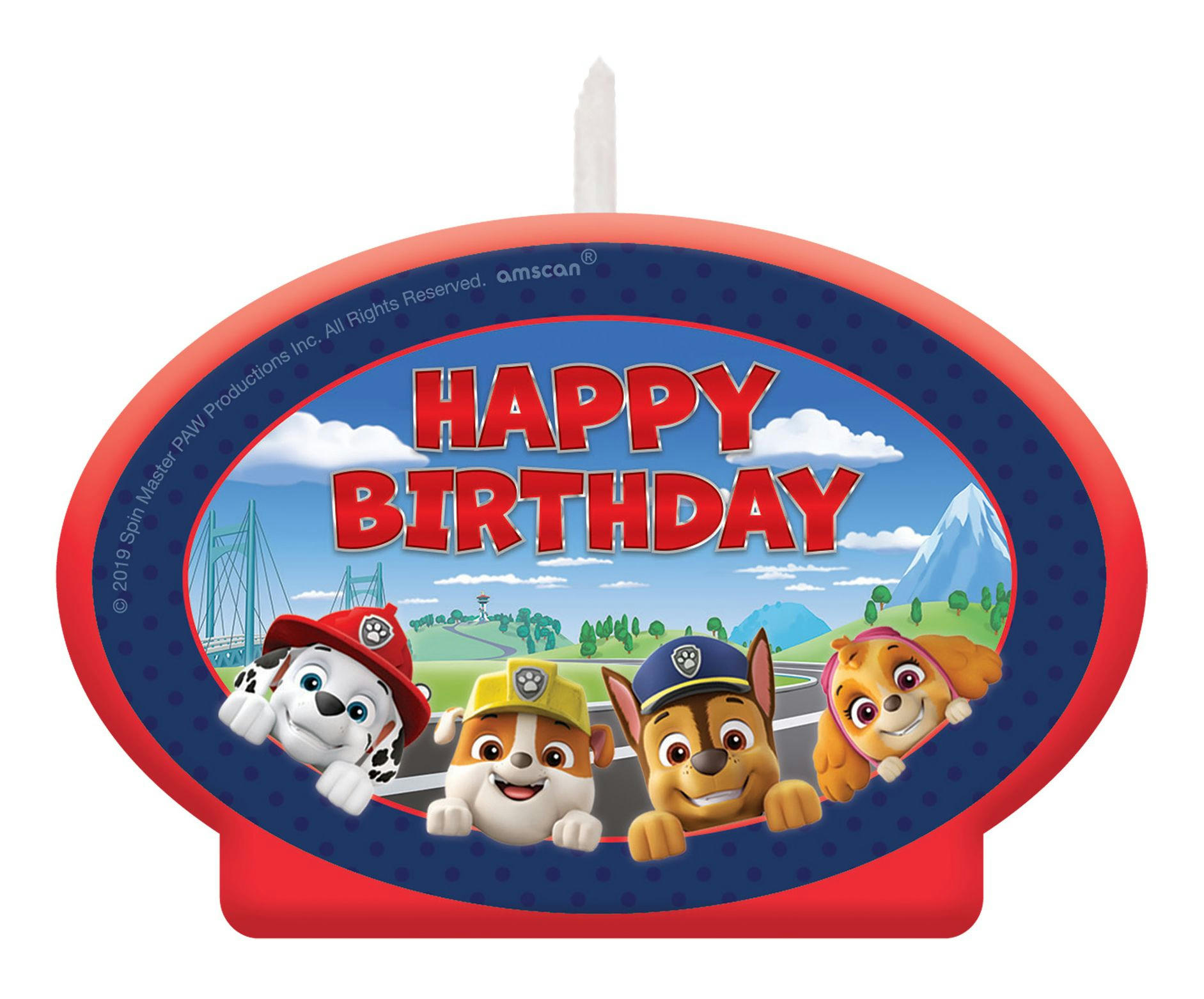 PAW Patrol Adventures Happy Birthday Candle