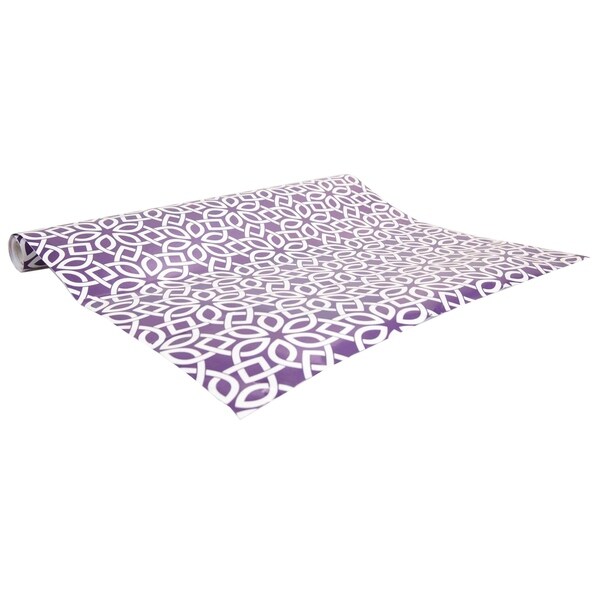 Home Basics Adhesive Blossom Shelf Liner (Pack of 2)