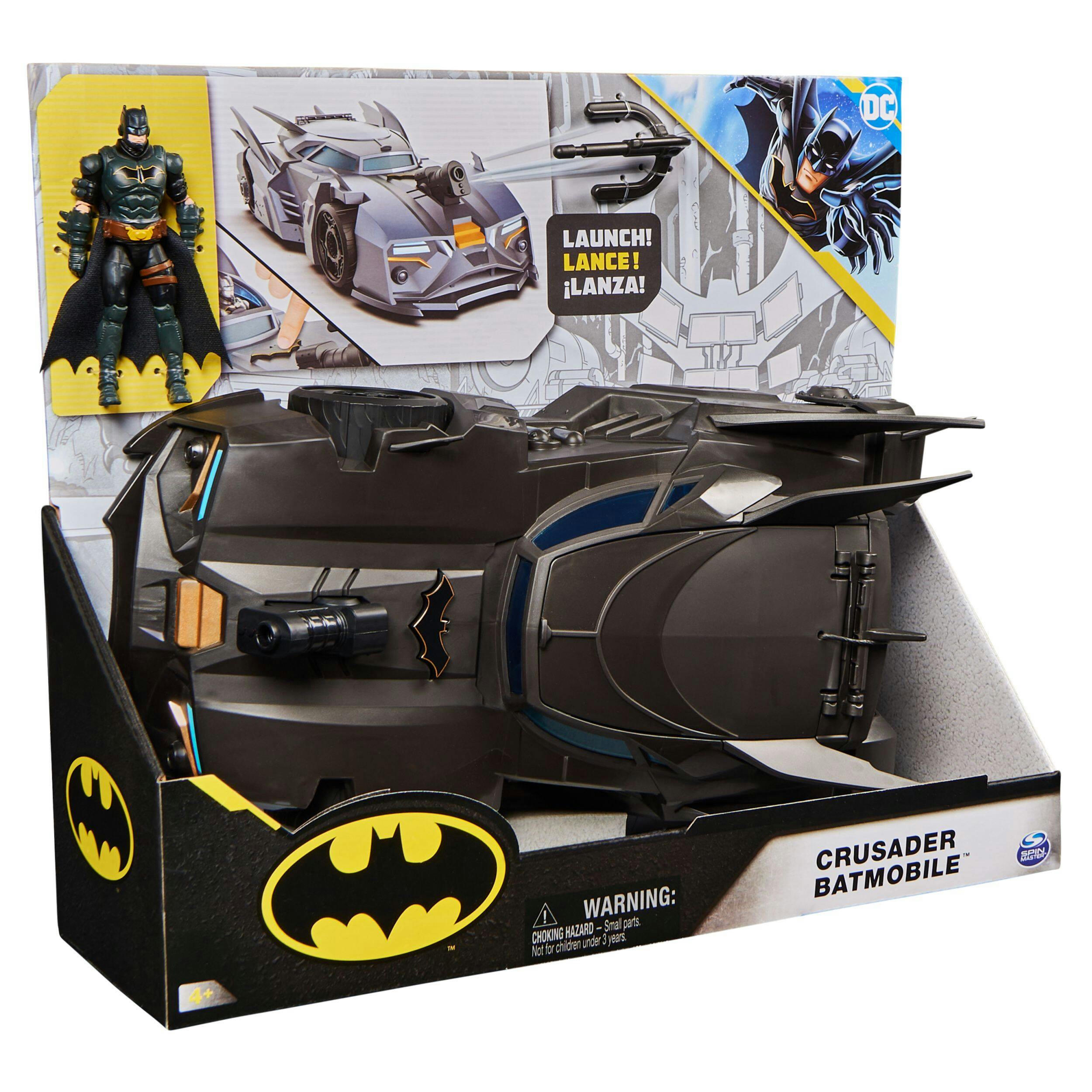 DC Comics Batmobile with 4-in Figure