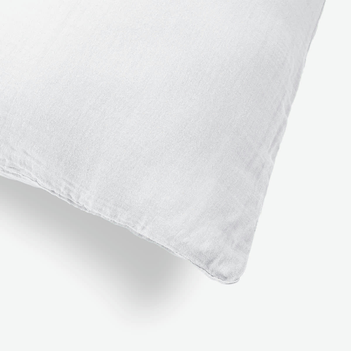 CLARA - Taie d'oreiller (x1) gaze de coton  65x65 blanc neige