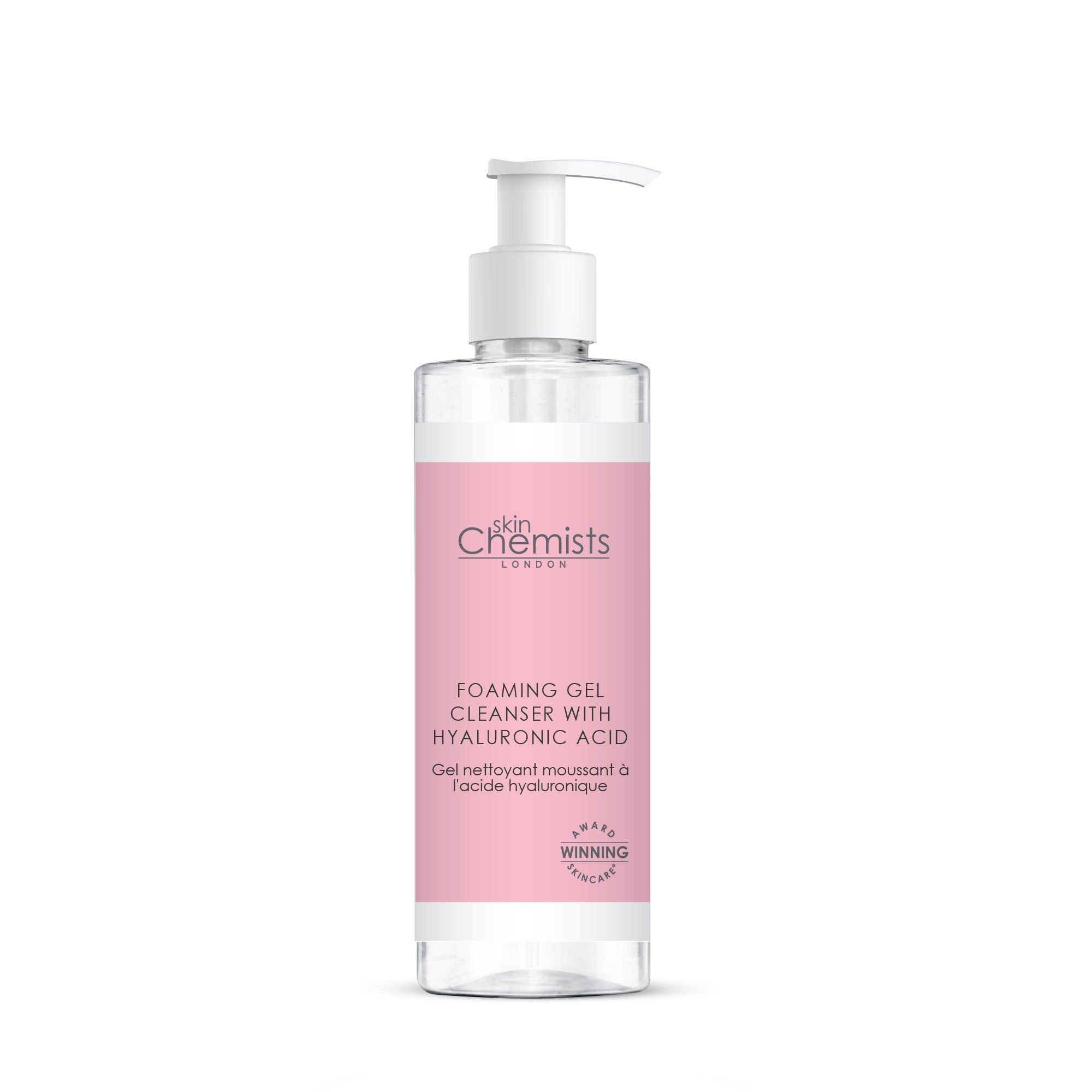 skinChemists professional Foaming Anti-Ageing Gel Cleanser with Hyaluronic Acid 200ml for Hydration and Moisturising