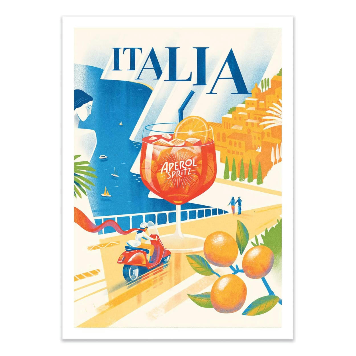 MARK HARRISON - ITALIA - MARK HARRISON - Affiche d'art 30 x 40 cm