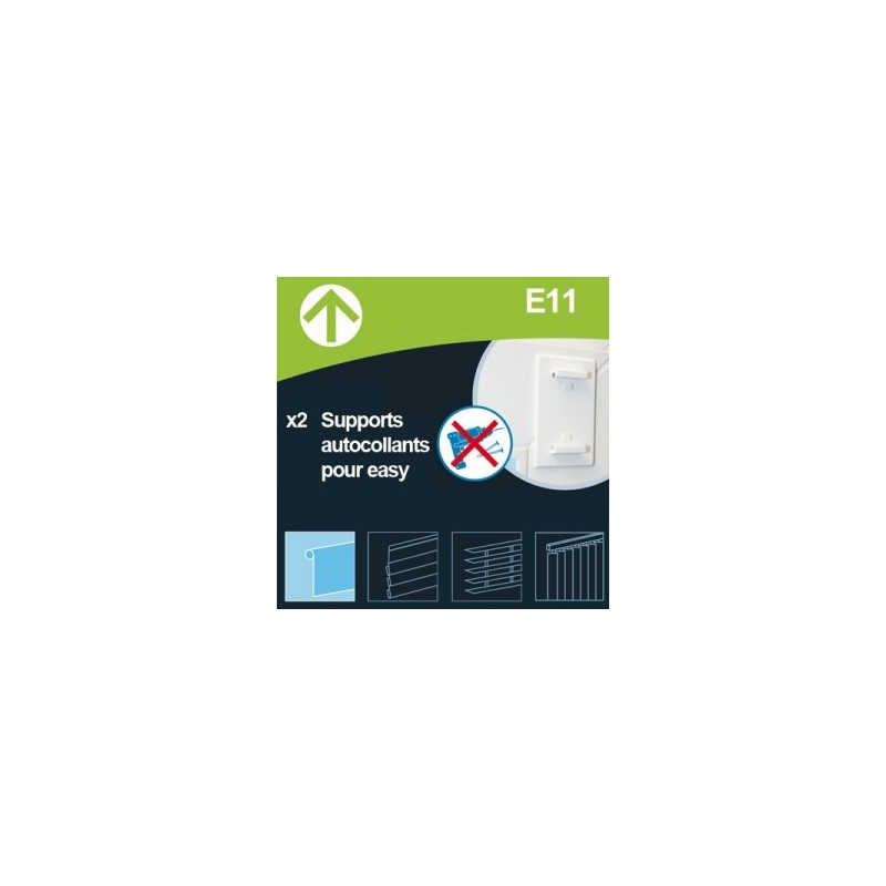 Support autocollant pour stores enrouleurs Easy E11