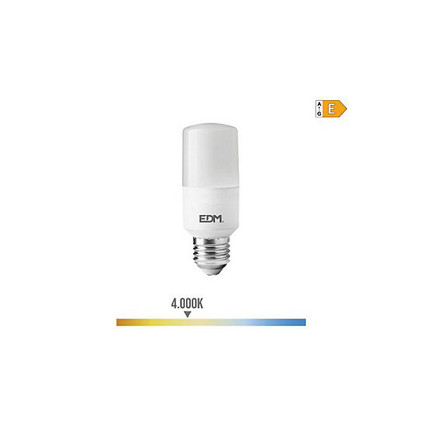 Ampoule LED tubulaire - EDM - E27 - 10W - 1100 lm - 4000k