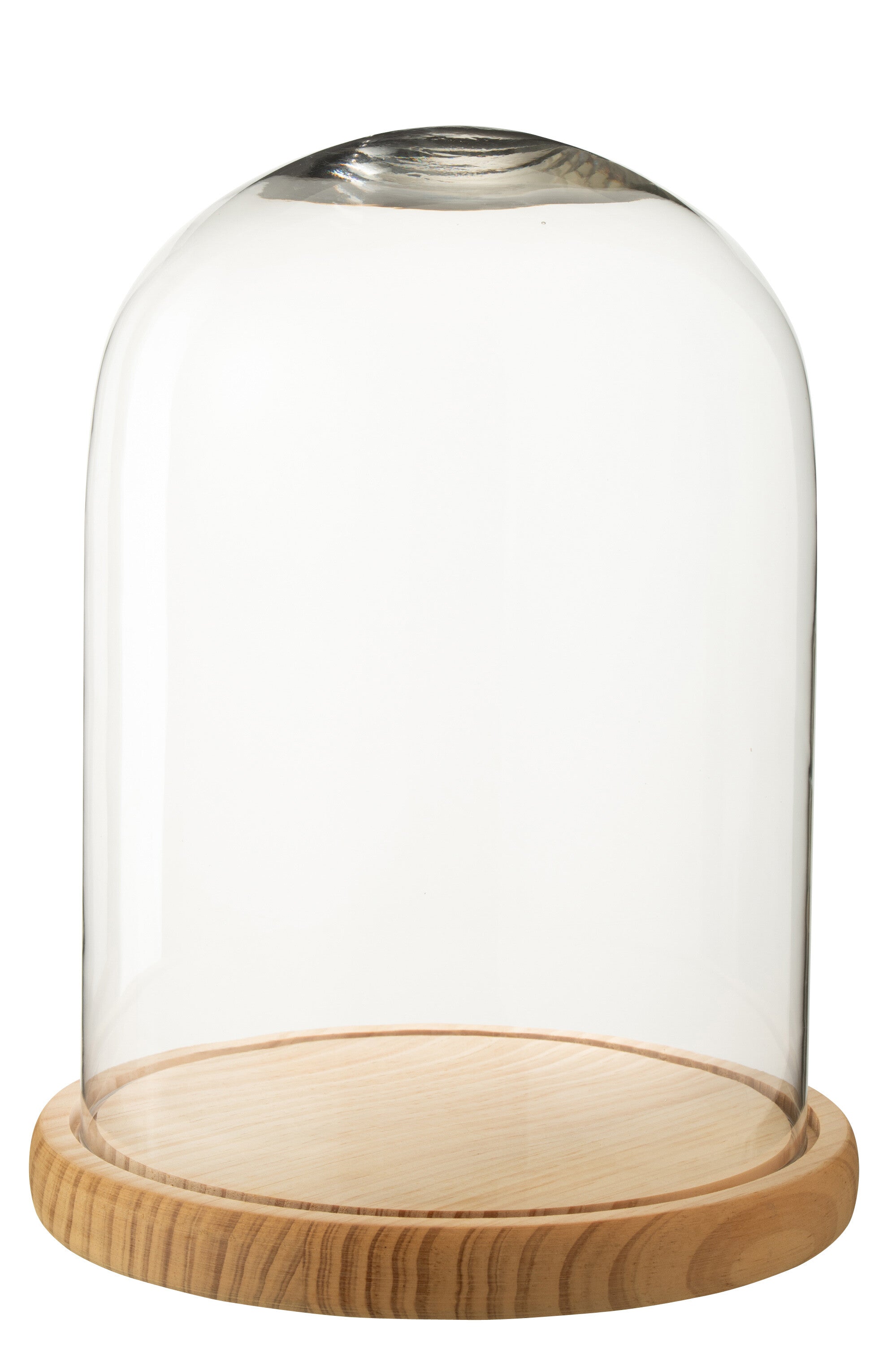 J-Line Decoratieve stolp - glas - naturel - large