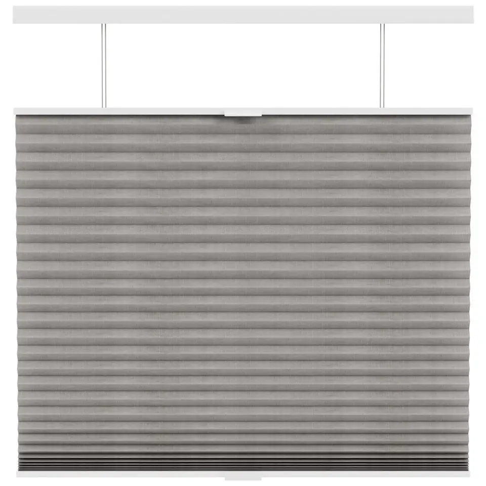 Fenstr pliss&eacute;gordijn Sidney dubbel 45mm transparant - taupe (30026)