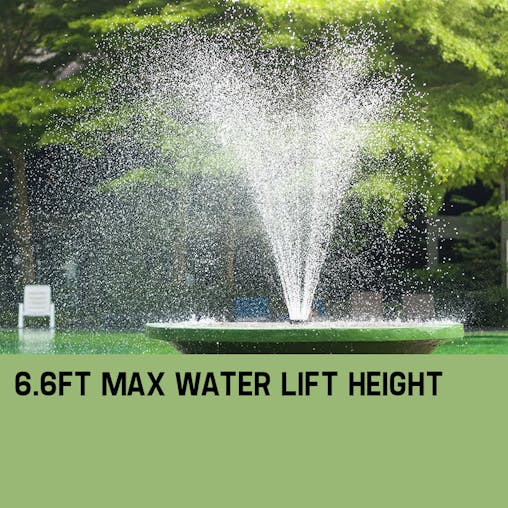 NNEMB 50W Solar Powered Fountain Submersible Water Pump Pond Kit Power Garden Panel