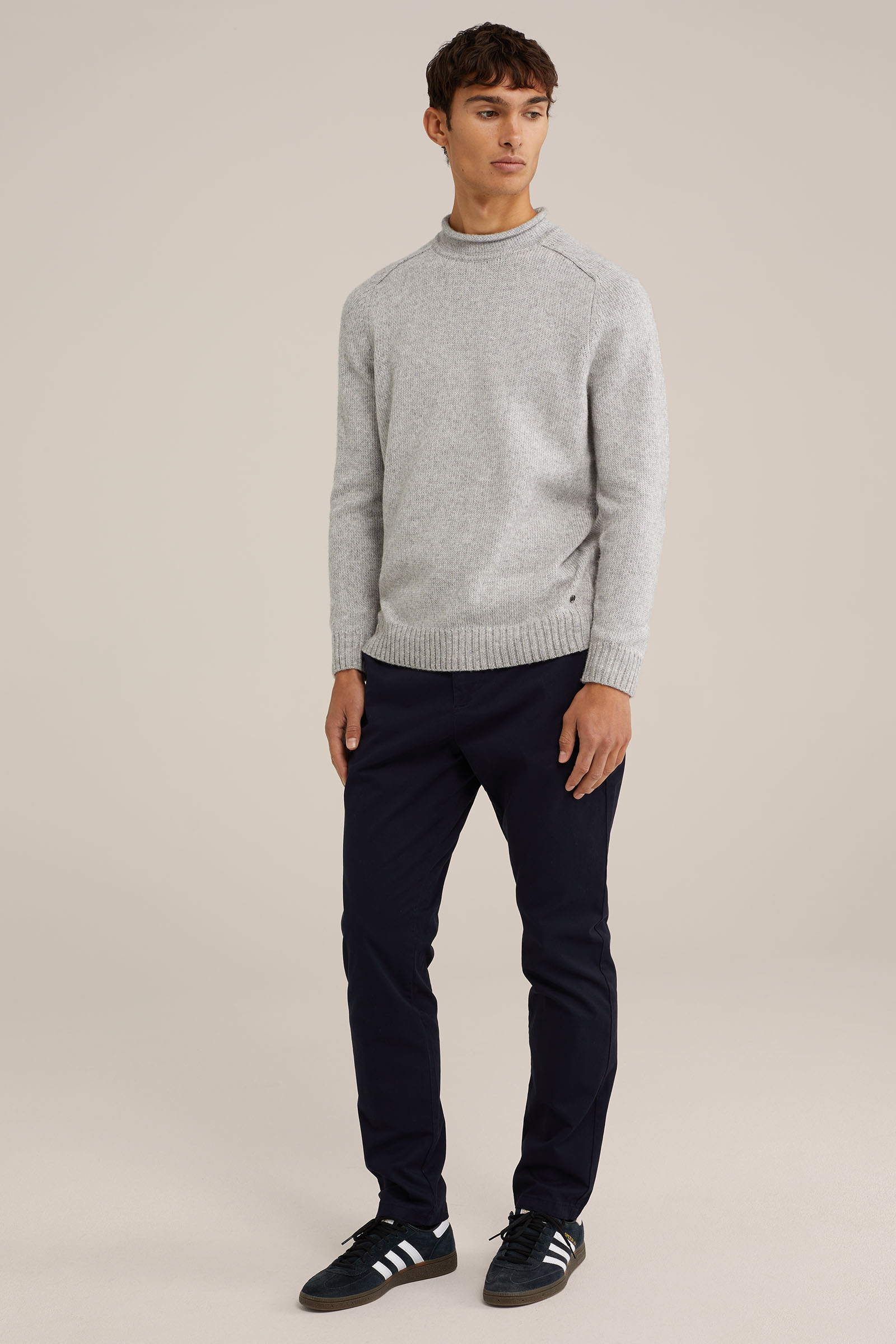 Heren slim fit chino met stretch