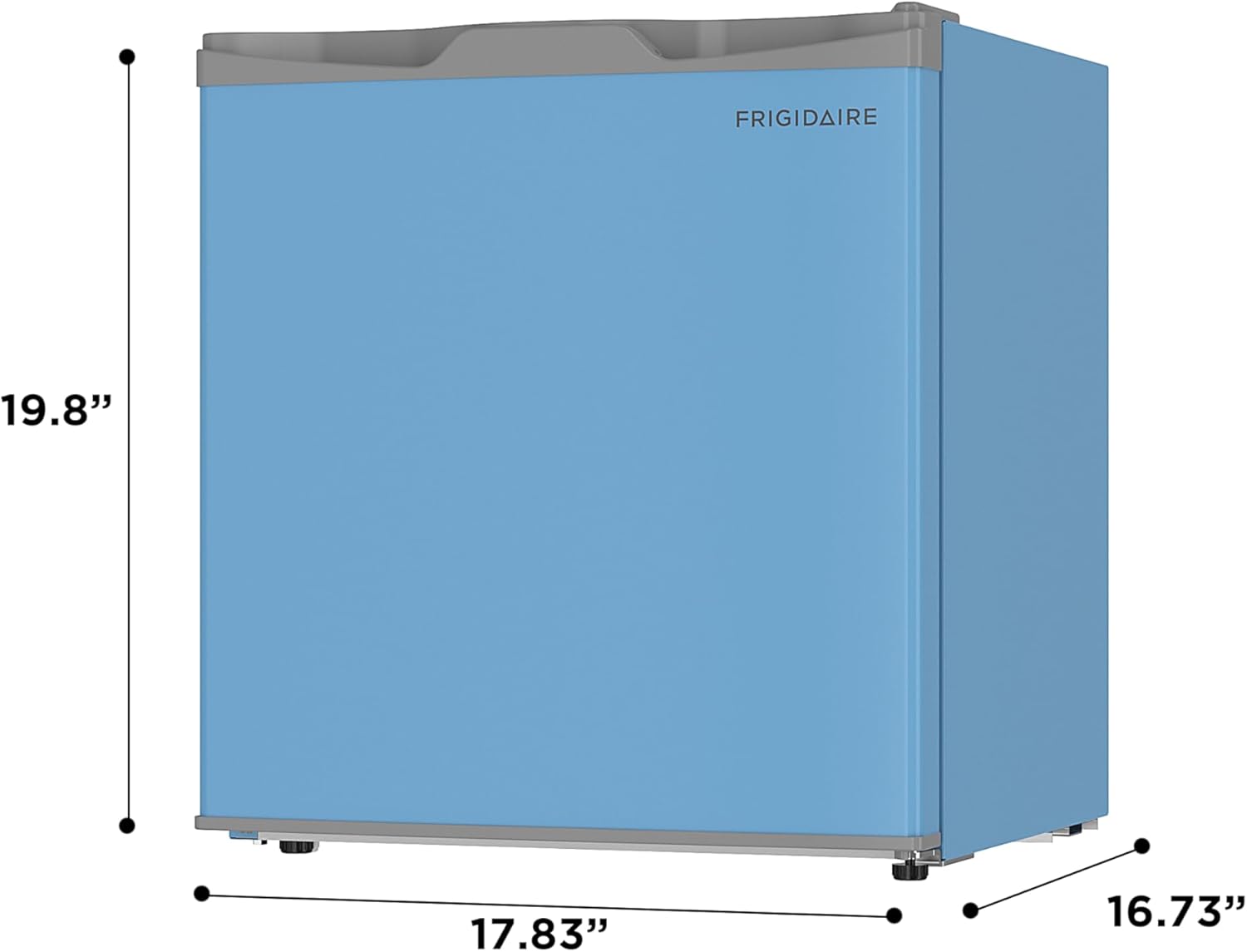 Frigidaire EFR115 Mini Refrigerator - Energy Saving - CFC Free - Slide Out Shelves - Ideal for for Dorm, Office, RV, Garage, Apartment - 1.6 Cubic Feet, Blue
