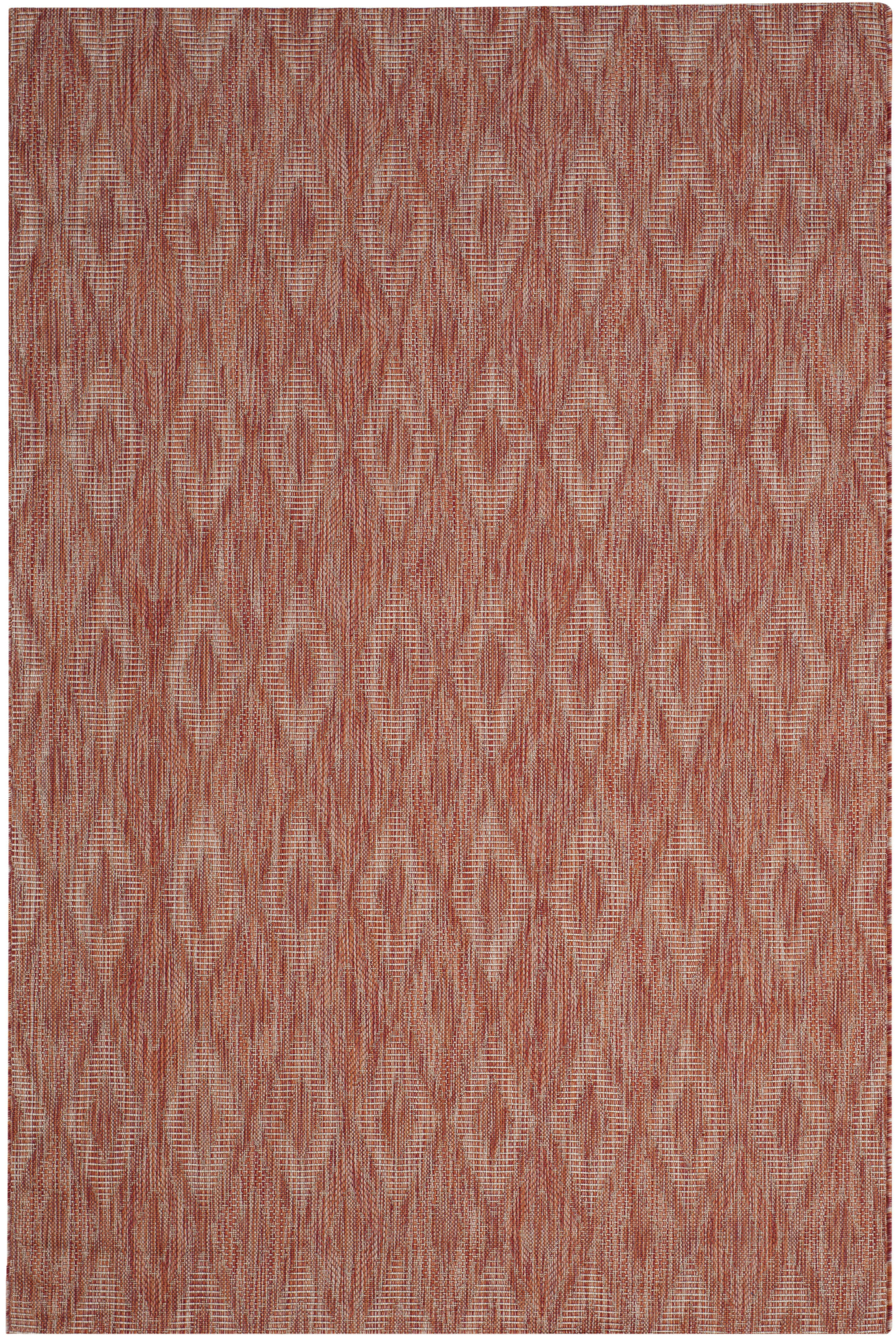 COURTYARD - Tapis interieur & exterieur en rouge & rouge, 201 x 290 cm