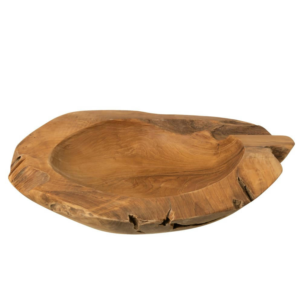 - Grande coupelle décorative ronde en teck D46cm