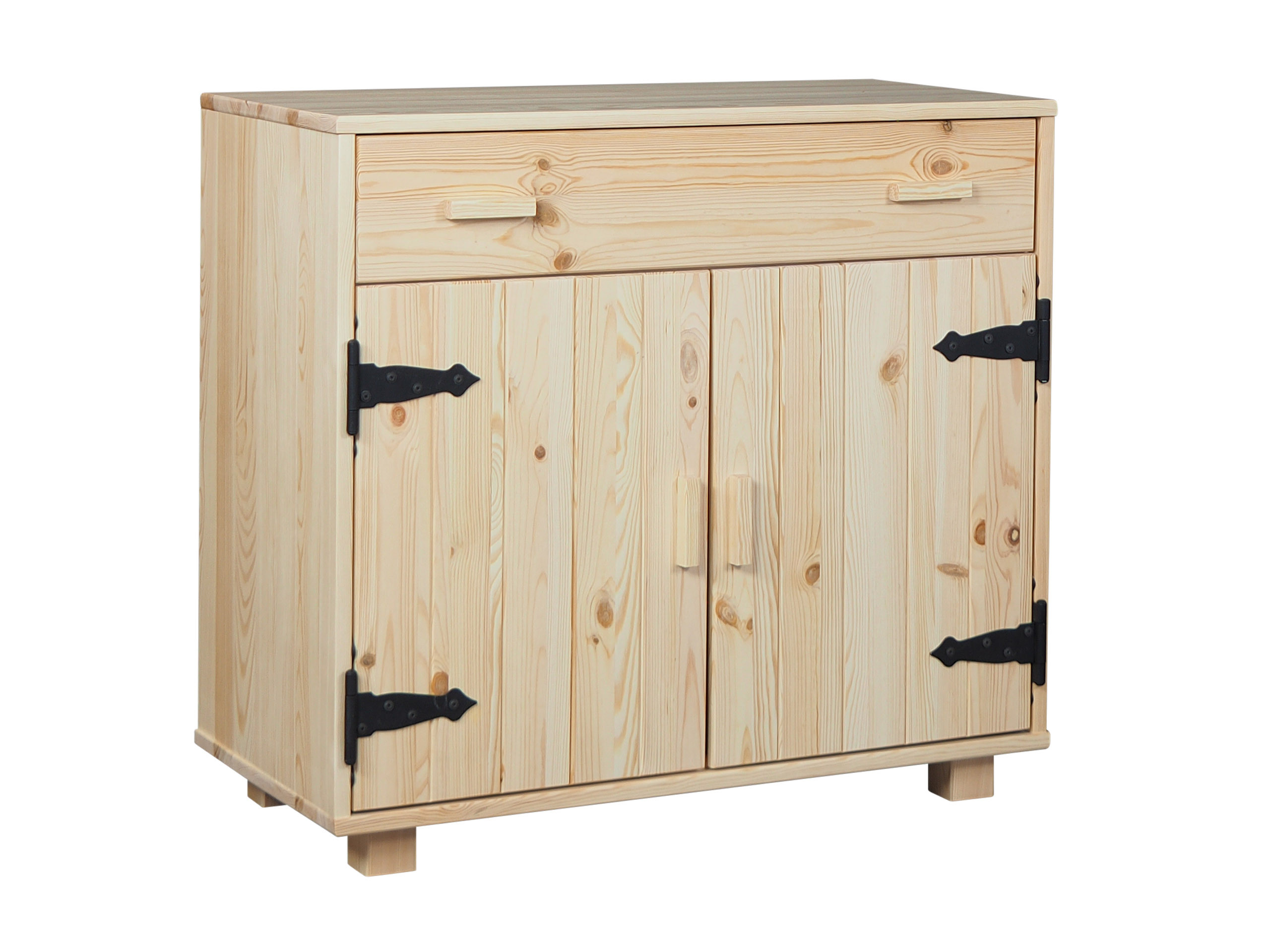 Komoda II drewniana NATURAL WOOD, kolor sosnowy