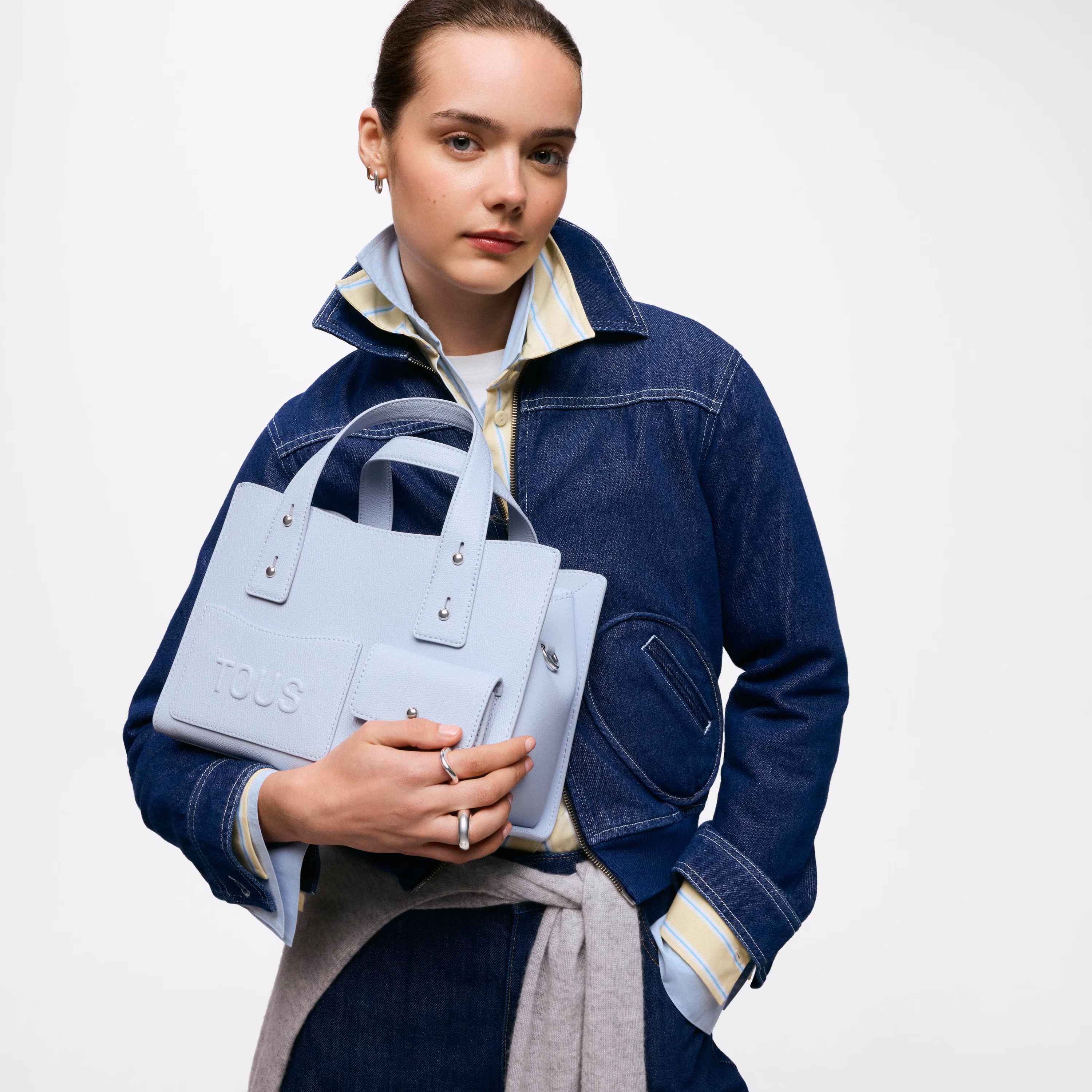City mediano azul grisaceo TOUS Back to basics